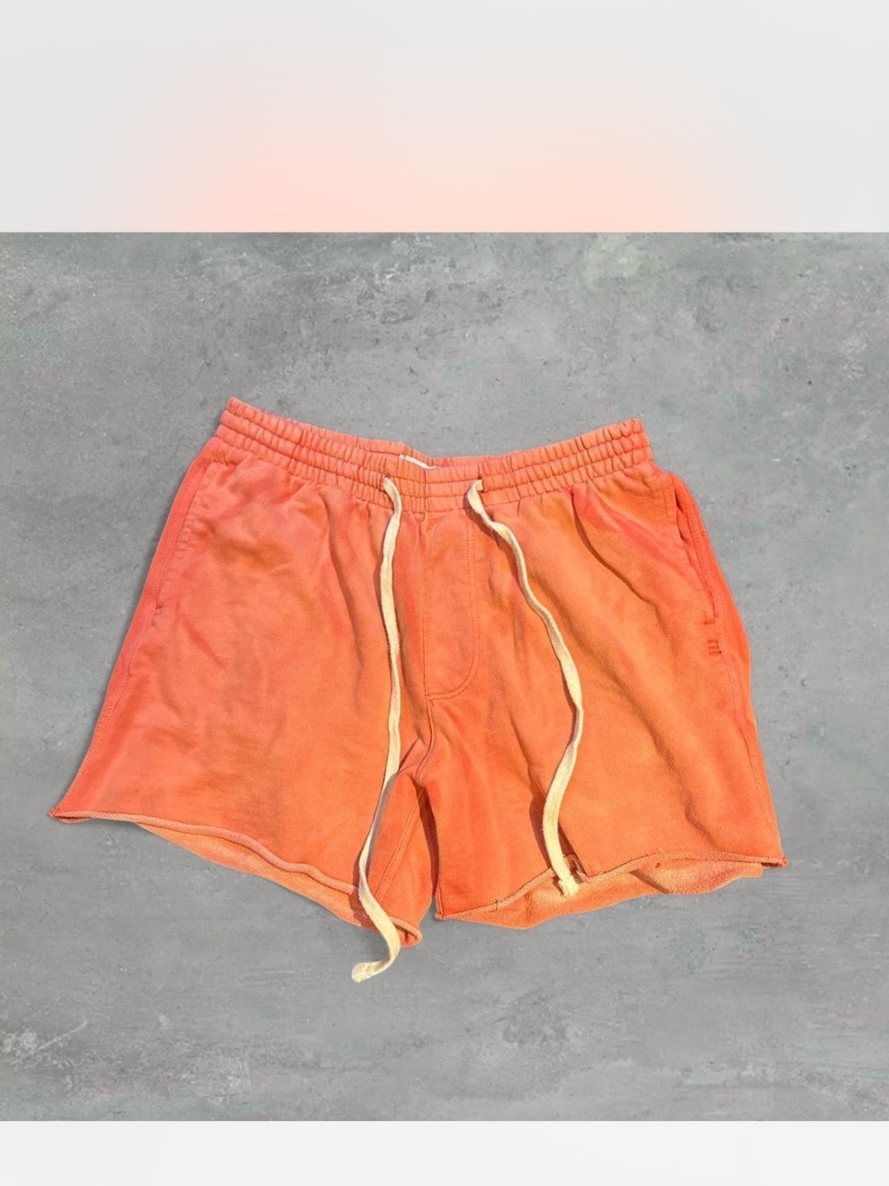 Vintage 2000s BDG by Urban Outfitters Washed Red/Orange Sweat Shorts Size M